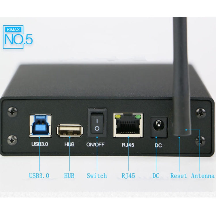Blueendless 3.5 inch Mobile Hard Disk Box WIFI Wireless NAS Private Cloud Storage( EU Plug)