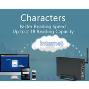 Blueendless 3.5 inch Mobile Hard Disk Box WIFI Wireless NAS Private Cloud Storage( US Plug)