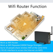 Blueendless 3.5 inch Mobile Hard Disk Box WIFI Wireless NAS Private Cloud Storage( US Plug)