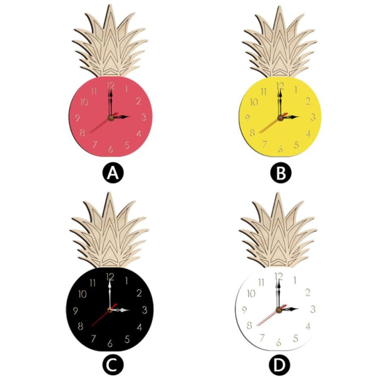 Fruit Personality Mute Wall Clock Acrylic Children Decoration Clock(D White) - Wall Clock by PMc TechLife | Online Shopping South Africa | PMc TechLife | Buy Now Pay Later Mobicred