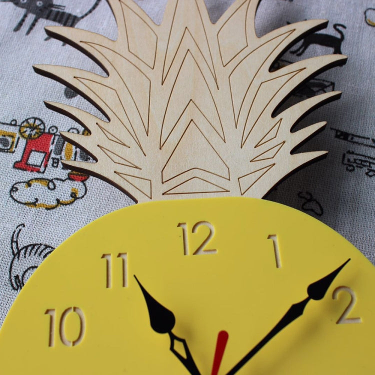 Fruit Personality Mute Wall Clock Acrylic Children Decoration Clock(D White) - Wall Clock by PMc TechLife | Online Shopping South Africa | PMc TechLife | Buy Now Pay Later Mobicred
