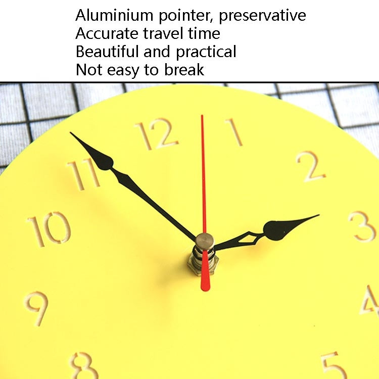 Fruit Personality Mute Wall Clock Acrylic Children Decoration Clock(C Black) - Wall Clock by PMc TechLife | Online Shopping South Africa | PMc TechLife | Buy Now Pay Later Mobicred