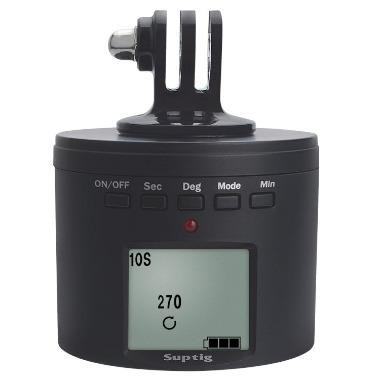 Suptig RSX-350 360 Degree Panoramic-Head Power-driven Time Lapse Stabilizer Tripod Adapter Turntable Mount for GoPro HERO9 /8 /7 /6 /5 /5 Session /4 Session /4 /3+ /3 /2 /1, Xiaoyi and Other Action Cameras - Tripod Heads by PMC TechLife | Online Shopping South Africa | PMC TechLife | Buy Now Pay Later Mobicred