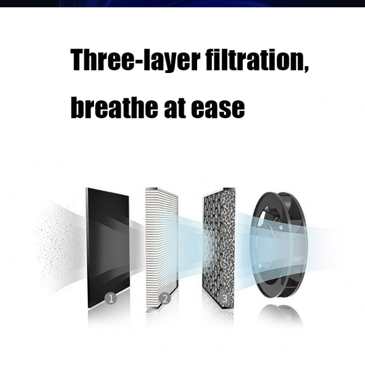 K04 Colorful Car Charger USB Car Negative Ion Air Purifier(Black) - Air Purifier by PMC TechLife | Online Shopping South Africa | PMC TechLife | Buy Now Pay Later Mobicred
