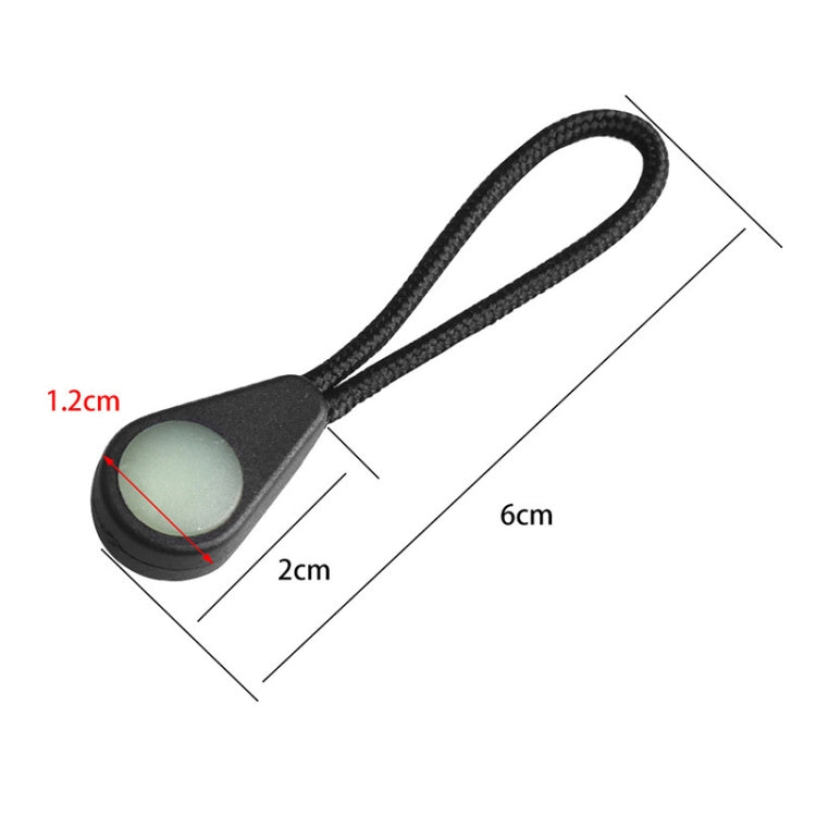 100pcs  Mountaineering Camping Backpack Zipper Pull Outdoor Anti-Lost Eye-Catching Luminous Accessories Self-Luminous Drawstring - Others by PMC Jewellery | Online Shopping South Africa | PMC Jewellery | Buy Now Pay Later Mobicred