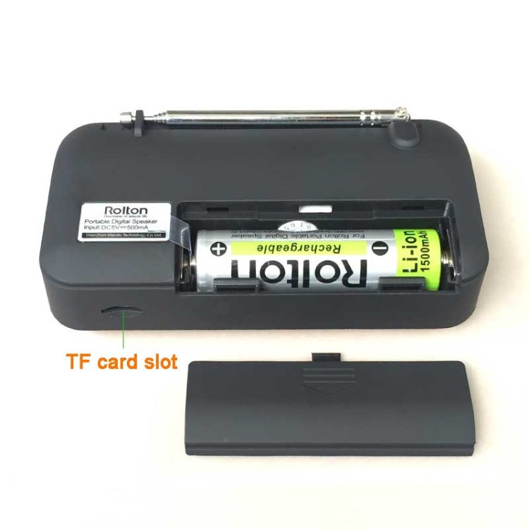 Rolton W405 Portable Mini FM Radio TF Card USB Receiver Music Player with LED Display(Red)