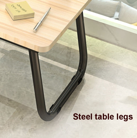 Bed Four-Speed Lifting Table Folding Laptop Desk  Adjustable Dormitory Lazy Table with Cup Holder, Size: 55x32x25cm(Aurora White)
