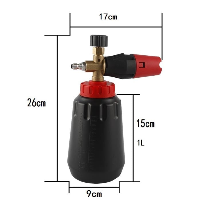 Car Wash Water Gun Foam Pot High Pressure Water Gun Foam Pot(White Foam Pot With Black Mouth)