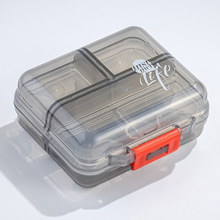 Mizi Small Pill Box Portable Dispensing Medicines Boxes, Colour: 7 Grid (Grey) - free shipping - PMC TechLife - Order now!