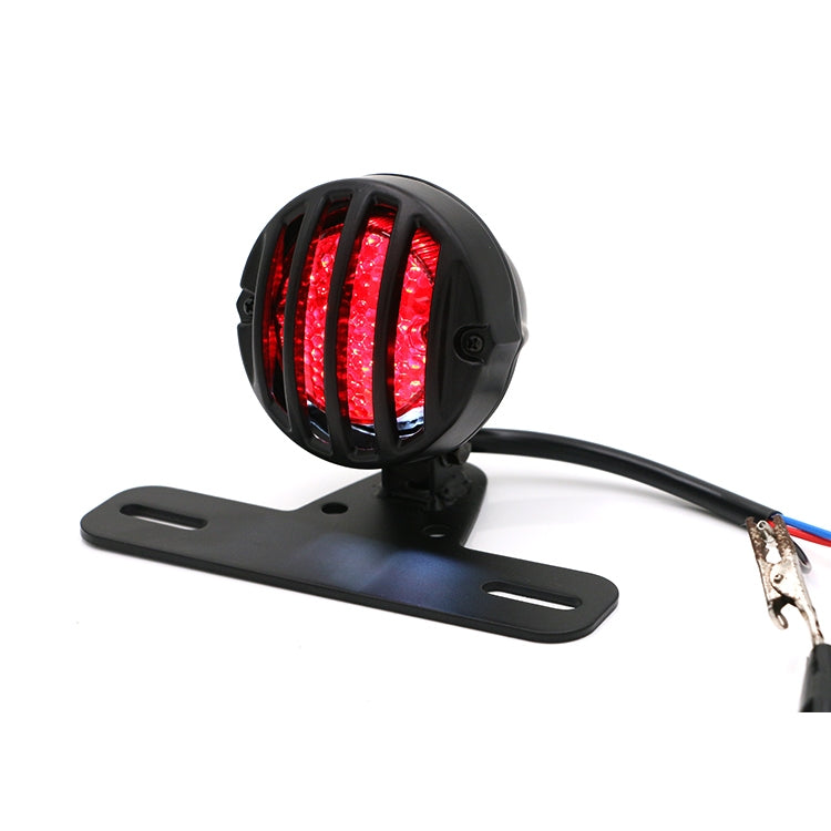 Universal Retro Waning Tail Light Motorcycle Modified Rear Tail Light Brake Light(Black) - Signal Lights by PMC TechLife | Online Shopping South Africa | PMC TechLife | Buy Now Pay Later Mobicred