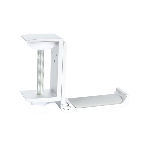 Headphone Bracket Internet Cafe Monitor Earphone Hanger Desktop Earphone Display Stand, Style: Lock Clip Type (Silver)