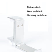 Headphone Bracket Internet Cafe Monitor Earphone Hanger Desktop Earphone Display Stand, Style: Lock Clip Type (Silver)