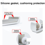 Headphone Bracket Internet Cafe Monitor Earphone Hanger Desktop Earphone Display Stand, Style: Lock Clip Type (Silver)