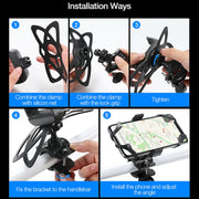 Bicycle Strap Mobile Phone Holder Bicycle Mountain Bike Phone Holder(Strongly Chuck Type)