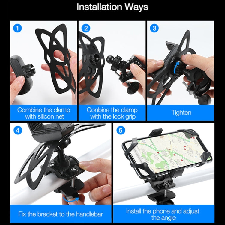 Bicycle Strap Mobile Phone Holder Bicycle Mountain Bike Phone Holder(Strongly Chuck Type)