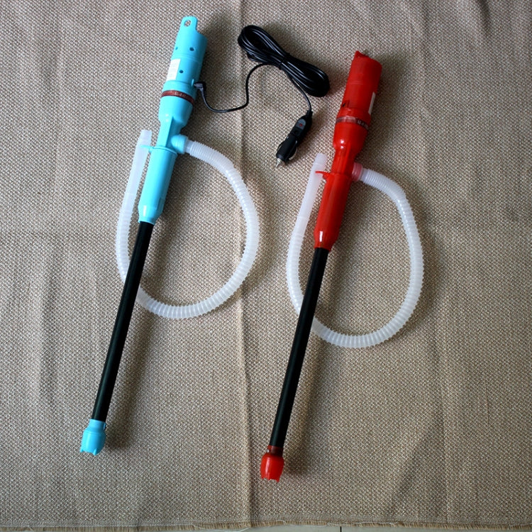 Vehicle-Mounted Electric Oil Pump Oil Pipe Fuel Pump Fish Tank Water Changer(12V Blue)