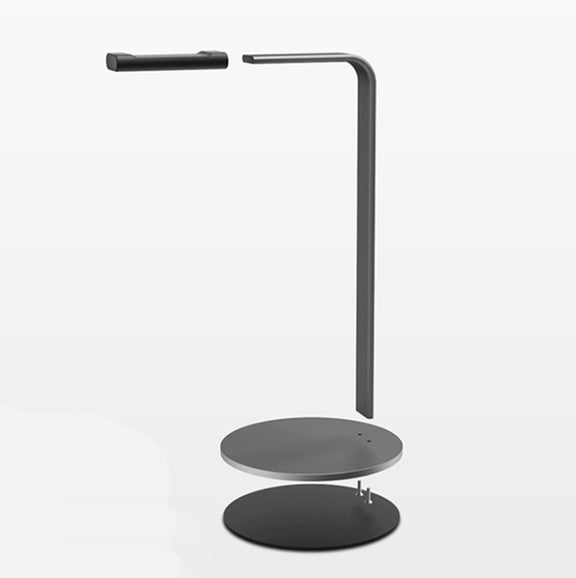 Aluminum Alloy Headphone Holder H-Stand Headphone Display Stand Headphone Storage Rack(Silver)