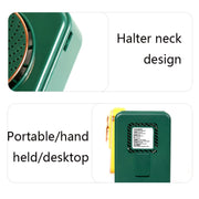 SHC-S03 USB Desktop Leafless Outdoor Sports Portable Lazy Hanging Neck Fan, Colour: Pink