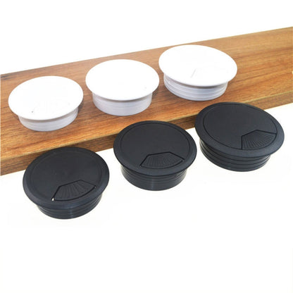 20 PCS ABS Plastic Round Cable Box Computer Desk Cable Hole Cover, Specification:  50mm (White) - Furniture Accessories by PMC Jewellery | Online Shopping South Africa | PMC Jewellery | Buy Now Pay Later Mobicred