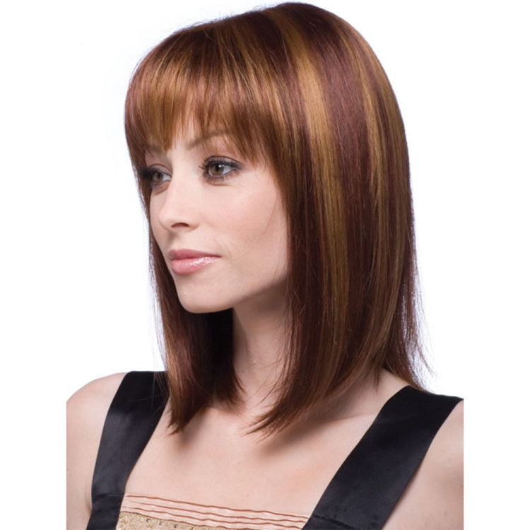 Women Medium Long Style Straight Hair Headgear(Brown) - free shipping - PMC TechLife - Order now!