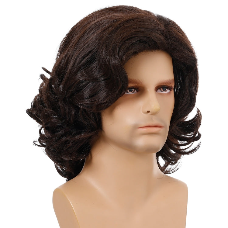 Men Wigs Oblique Bangs Fluffy Short Curly Hair - free shipping - PMC TechLife - Order now!