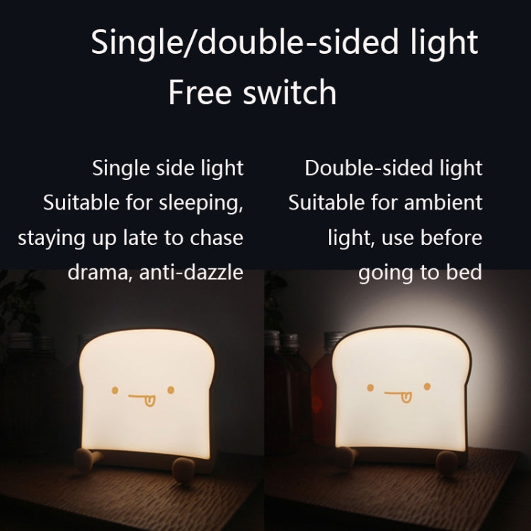 F-L-01 Toast Bread Night Light With Mobile Phone Holder Children Bedroom Timing Sleep Light(Snooze) - Night Lights by PMc TechLife | Online Shopping South Africa | PMc TechLife | Buy Now Pay Later Mobicred