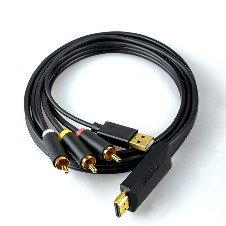 3m JingHua HDMI-3RCA HDMI To 3RCA Conversion Cable Set-Top TV Projector AV Lotus Converter Cable