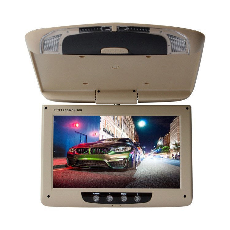 9 Inch Car HD Car Reversing Display Car Ceiling Display(Beige) - Car Monitor by PMC TechLife | Online Shopping South Africa | PMC TechLife | Buy Now Pay Later Mobicred