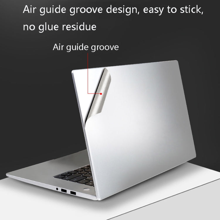 JRC 4 In 1 0.2mm Metal Texture Upper Cover Film + Bottom Cover Film + Full-Support Film + Touchpad Film Laptop Body Protective Film Sticker Set For Huawei Matebook D 14 inch (Champagne Gold) - free shipping - PMC Jewellery - Order now!