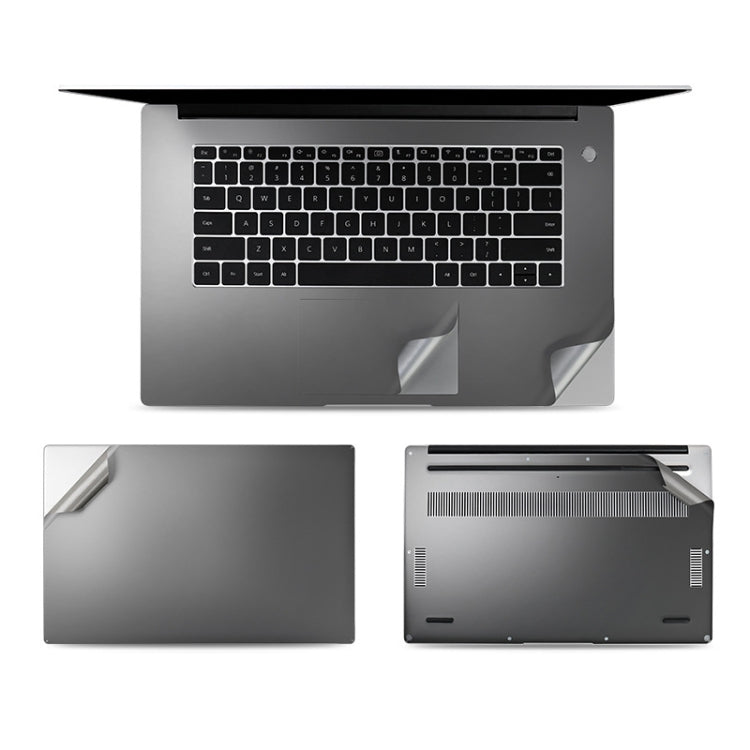 JRC 4 In 1 0.2mm Metal Texture Upper Cover Film + Bottom Cover Film + Full-Support Film + Touchpad Film Laptop Body Protective Film Sticker Set For Huawei MateBook D 15.6 inch (Gray) - free shipping - PMC Jewellery - Order now!