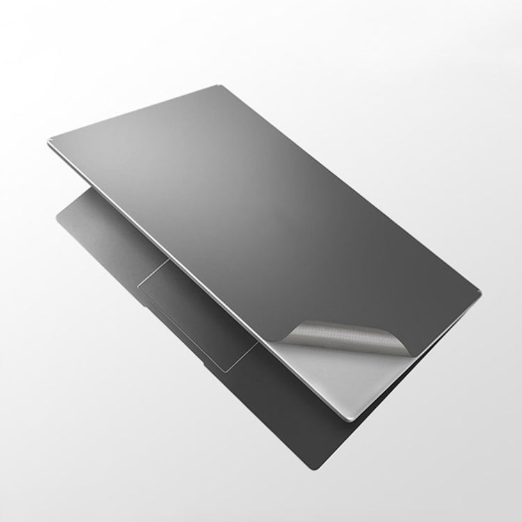 JRC 4 In 1 0.2mm Metal Texture Upper Cover Film + Bottom Cover Film + Full-Support Film + Touchpad Film Laptop Body Protective Film Sticker Set For Huawei MateBook D 15.6 inch (Gray) - free shipping - PMC Jewellery - Order now!