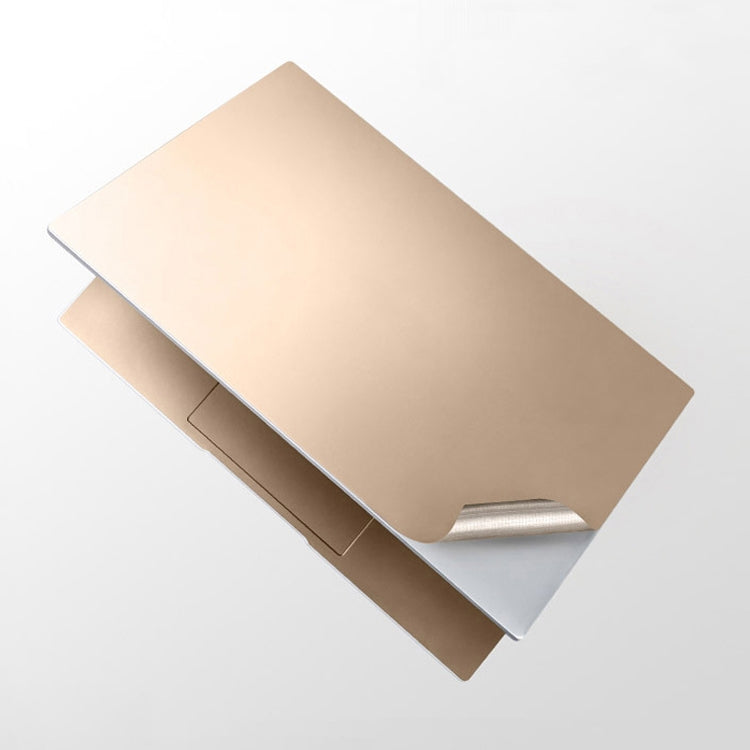 JRC 4 In 1 0.2mm Metal Texture Upper Cover Film + Bottom Cover Film + Full-Support Film + Touchpad Film Laptop Body Protective Film Sticker Set For Huawei MateBook D 15.6 inch (Champagne Gold) - free shipping - PMC Jewellery - Order now!