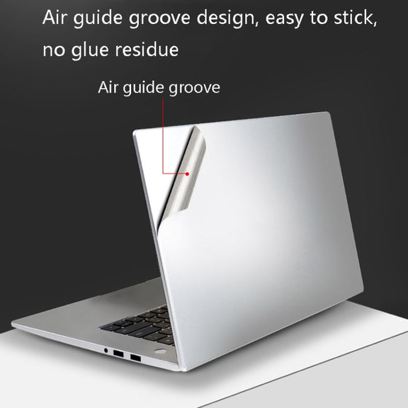JRC 4 In 1 0.2mm Metal Texture Upper Cover Film + Bottom Cover Film + Full-Support Film + Touchpad Film Laptop Body Protective Film Sticker Set For Huawei MateBook D 15.6 inch (Champagne Gold)