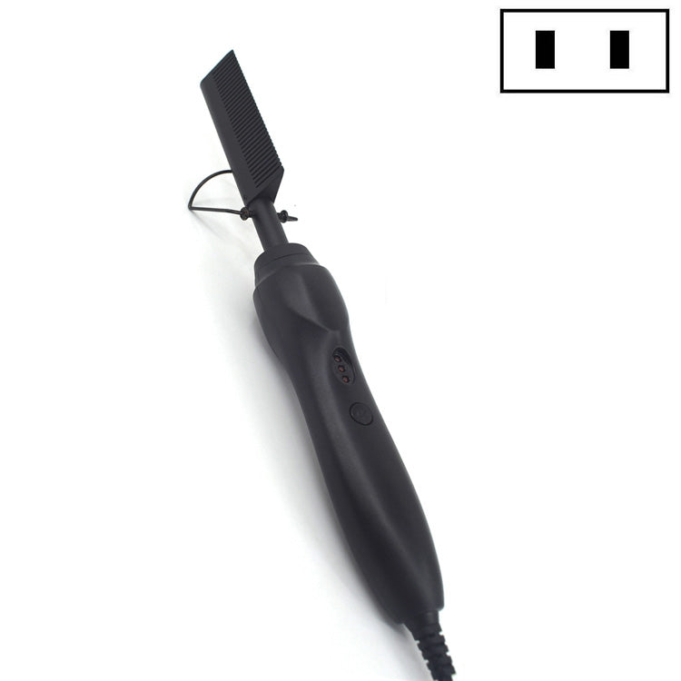 Multifunctional Comb Dry And Wet Dual-Use Curly Hair Straightening Stick Electric Perm Comb US Plug(Black) - free shipping - PMC TechLife - Order now!