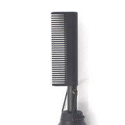 Multifunctional Comb Dry And Wet Dual-Use Curly Hair Straightening Stick Electric Perm Comb AU Plug(Black)