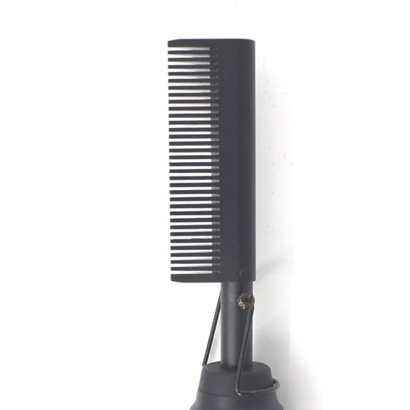 Multifunctional Comb Dry And Wet Dual-Use Curly Hair Straightening Stick Electric Perm Comb AU Plug(Black)