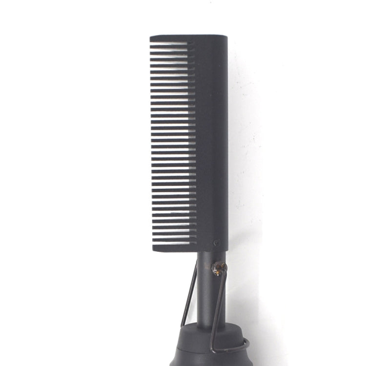 Multifunctional Comb Dry And Wet Dual-Use Curly Hair Straightening Stick Electric Perm Comb AU Plug(Black)