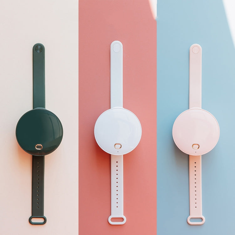 G3 Portable Outdoor Kids USB Mini Mirror Leafless Watch Fan(White)