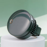 G3 Portable Outdoor Kids USB Mini Mirror Leafless Watch Fan(Green)