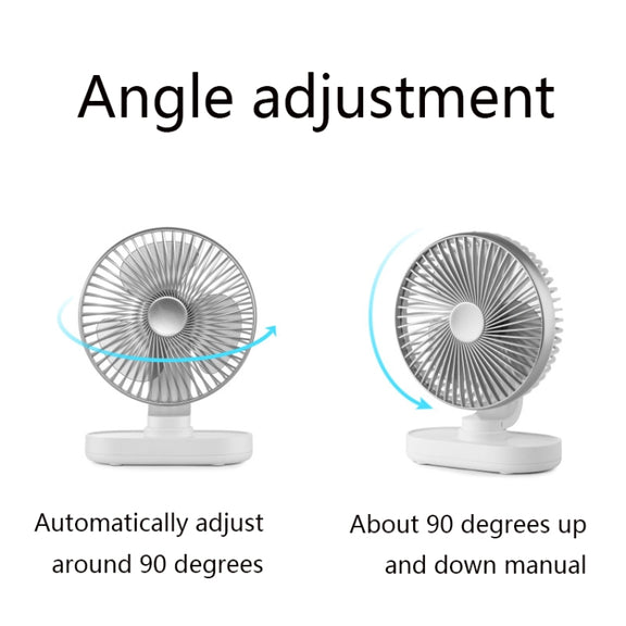 D77 Desktop Automatic Shaking hHead Fan Mute Portable Home Office Dormitory USB Fan(Rose Pink)
