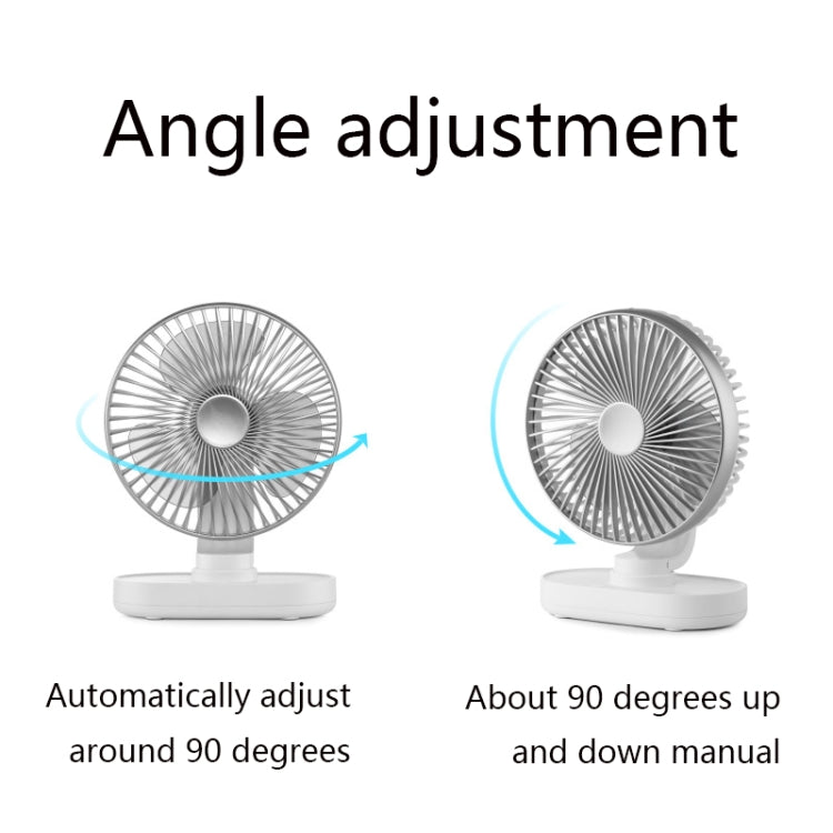 D77 Desktop Automatic Shaking hHead Fan Mute Portable Home Office Dormitory USB Fan(Rose Pink)