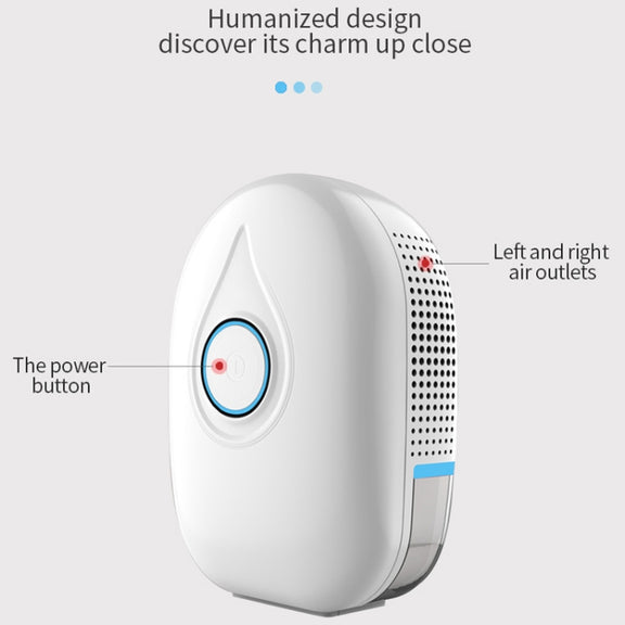 GZ-1901 Semiconductor Mini Dehumidifier Household Small Dehumidifier Bedroom Dehumidifier Moisture Absorber, Product specification: EU Plug(Charm Red)