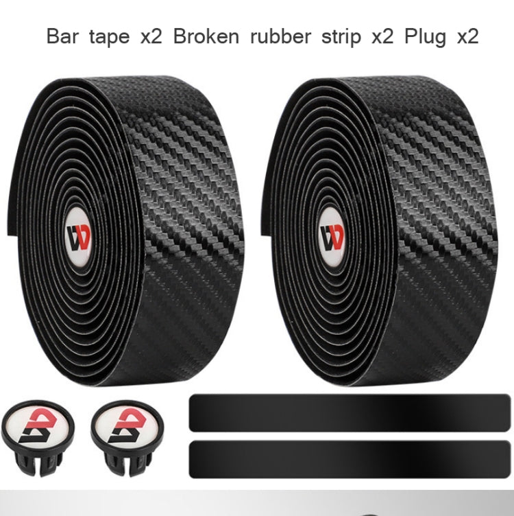 WEST BIKING Bicycle Breathable Non-Slip Handlebar Strap(Black)