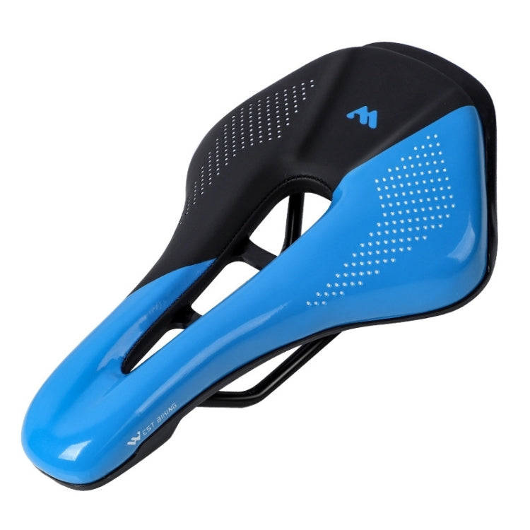 WEST BIKING Cycling Seat Hollow Breathable Comfortable Saddle Riding Equipment(Black Blue) - Bicycle Saddle by WEST BIKING | Online Shopping South Africa | PMc TechLife | Buy Now Pay Later Mobicred