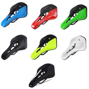 WEST BIKING Cycling Seat Hollow Breathable Comfortable Saddle Riding Equipment(Black Red)