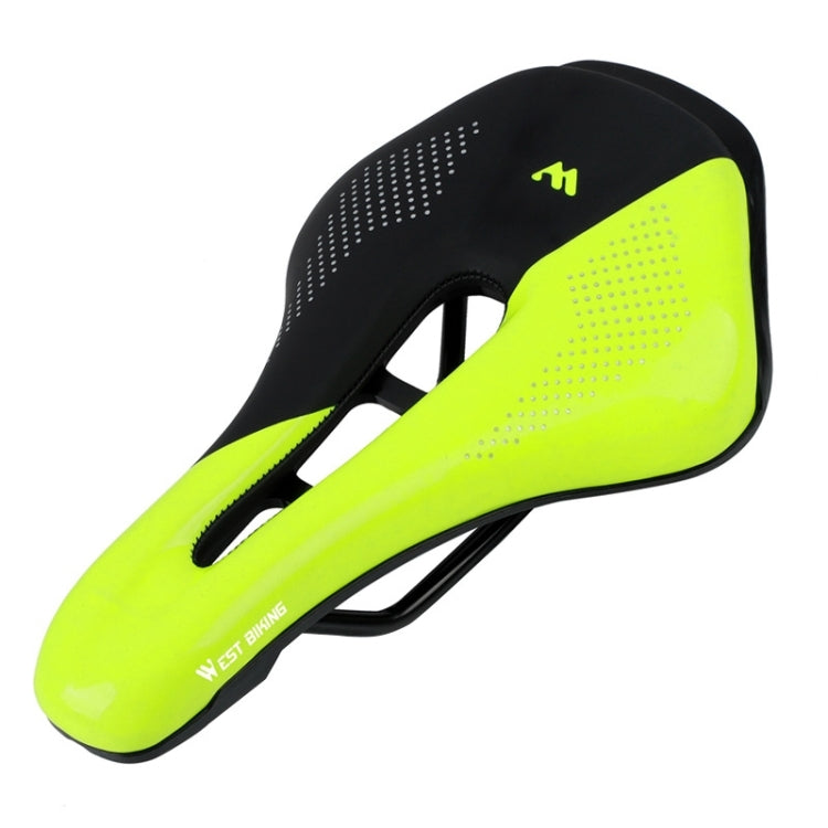 WEST BIKING Cycling Seat Hollow Breathable Comfortable Saddle Riding Equipment(Fluorescent Green) - free shipping - PMc TechLife - Order now!
