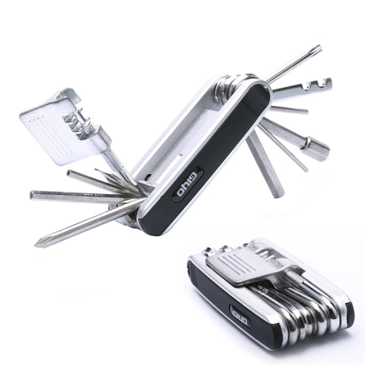 GIYO 13 In 1 Bicycle Repair Combination Tool Multifunctional Mountain Bike Bicycle Repair Tool - Maintenance tools by GIYO | Online Shopping South Africa | PMC Jewellery | Buy Now Pay Later Mobicred