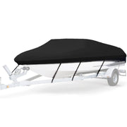 210D Water-resistant Boat Cover Speedboat Towed Fishing V-Shaped Boat Cover Rain And Sun Protection Cover, Specification: 14-16FT 530x290cm