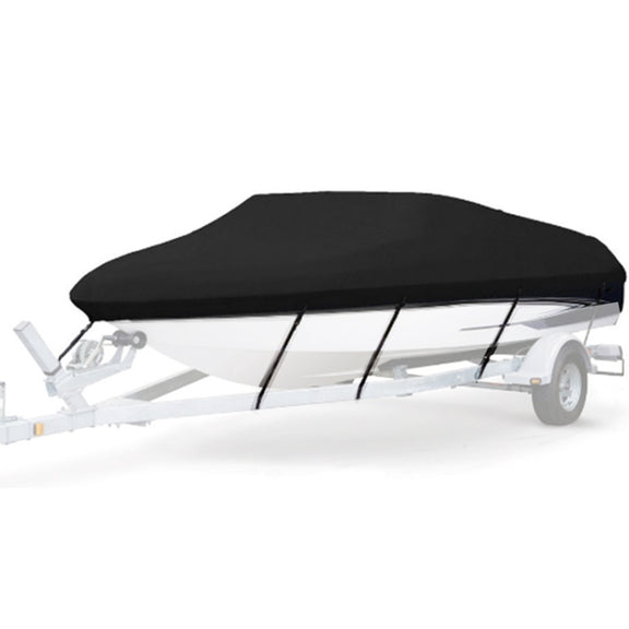 210D Water-resistant Boat Cover Speedboat Towed Fishing V-Shaped Boat Cover Rain And Sun Protection Cover, Specification: 14-16FT 530x290cm