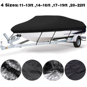 210D Water-resistant Boat Cover Speedboat Towed Fishing V-Shaped Boat Cover Rain And Sun Protection Cover, Specification: 14-16FT 530x290cm